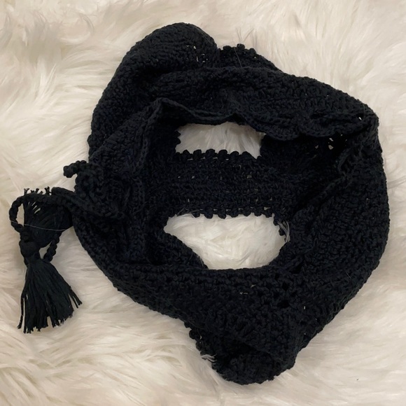 NWT S itty booty crochet drawstring shorts hipster BLACK swim beach - Picture 13 of 15